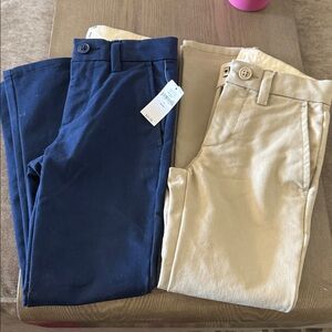 GAP Kids Navy and Beige Pants Slim sz 7
